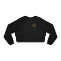 Ninety Minute | Gold Crest Logo Cropped Pullover | Black Women’s Crewneck