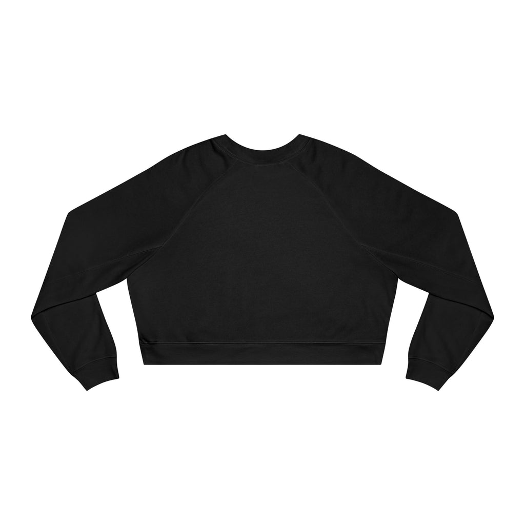 Ninety Minute | Gold Crest Logo Cropped Pullover | Black Women’s Crewneck