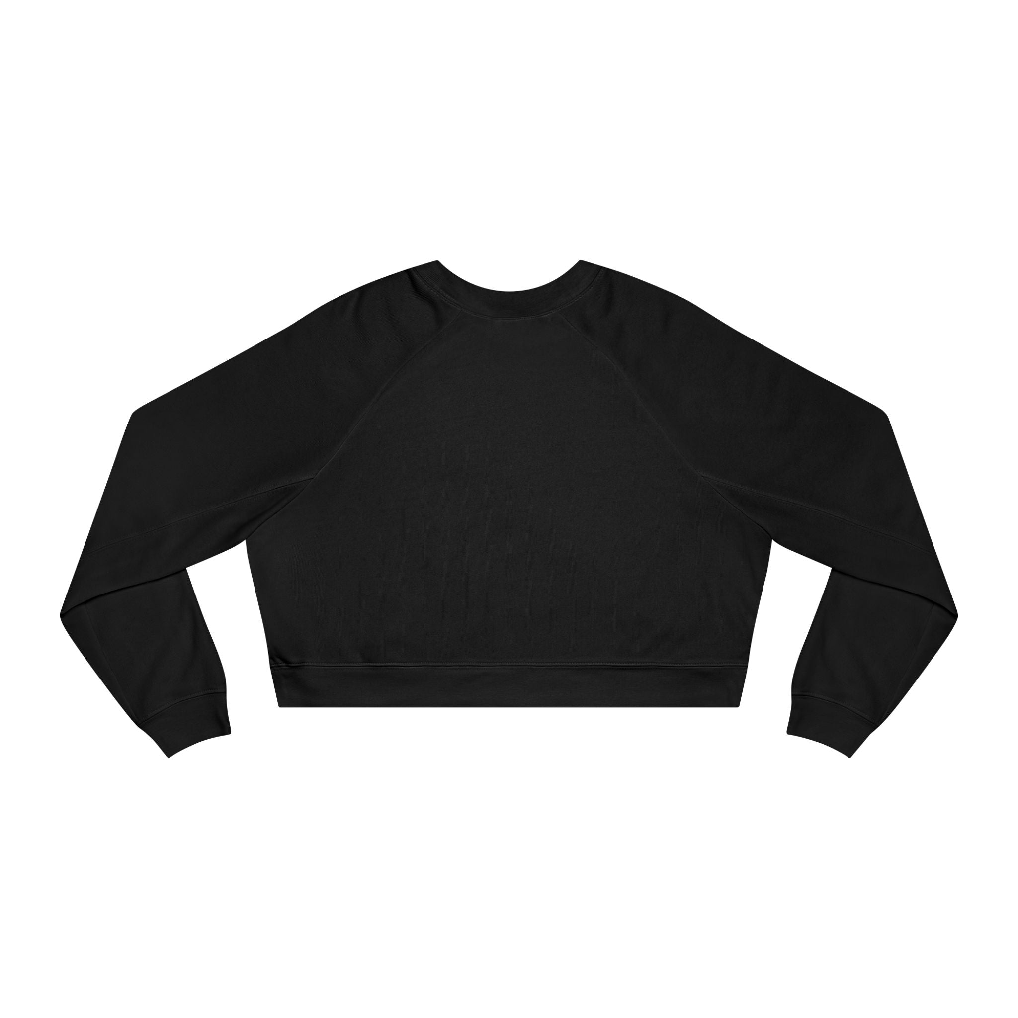 Ninety Minute | Gold Crest Logo Cropped Pullover | Black Women’s Crewneck