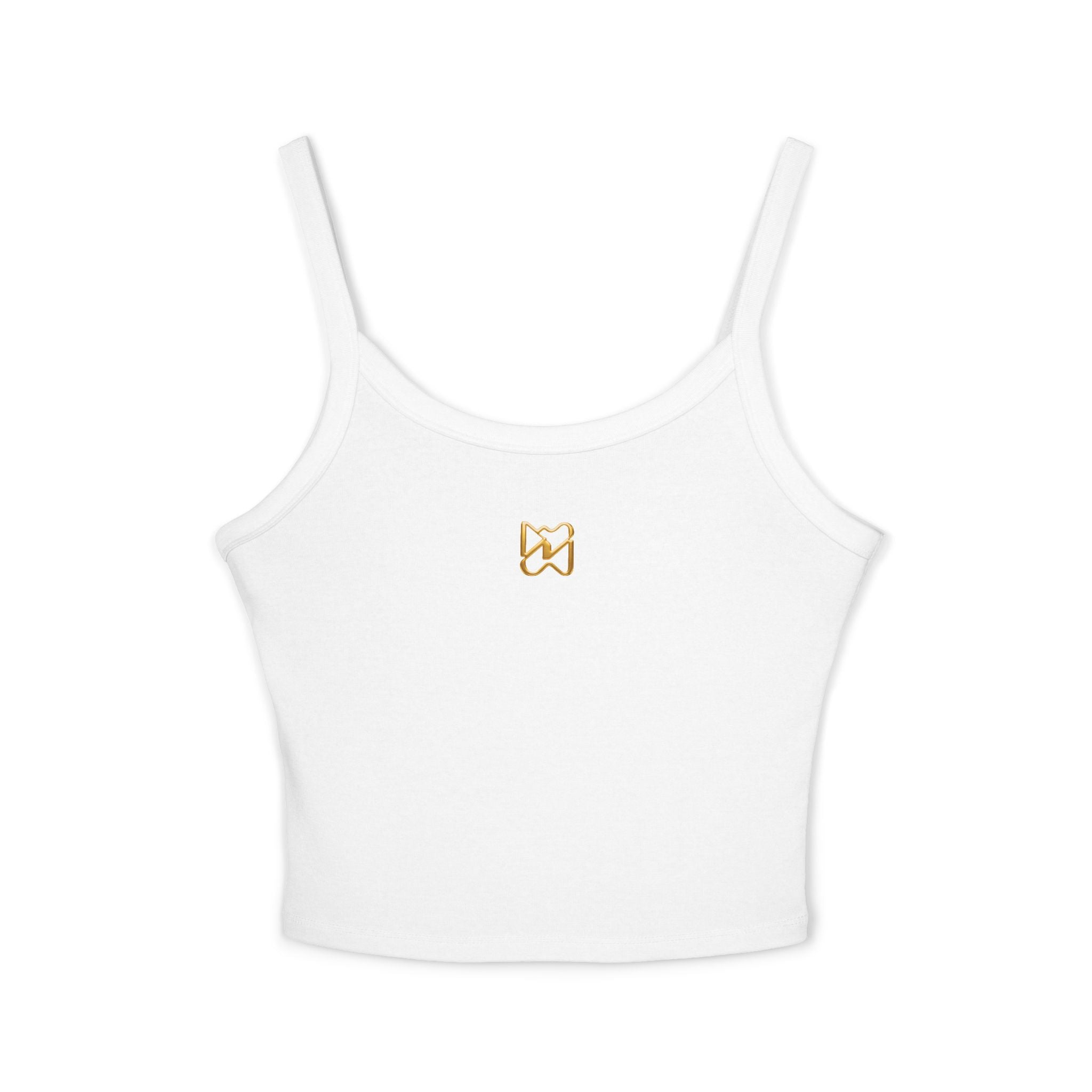 Ninety Minute Women’s Spaghetti Strap Tank Top (Black/White, Small Icon)