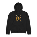 Ninety Minute Women’s Organic Mid-Weight Hoodie (Black/White, Icon)
