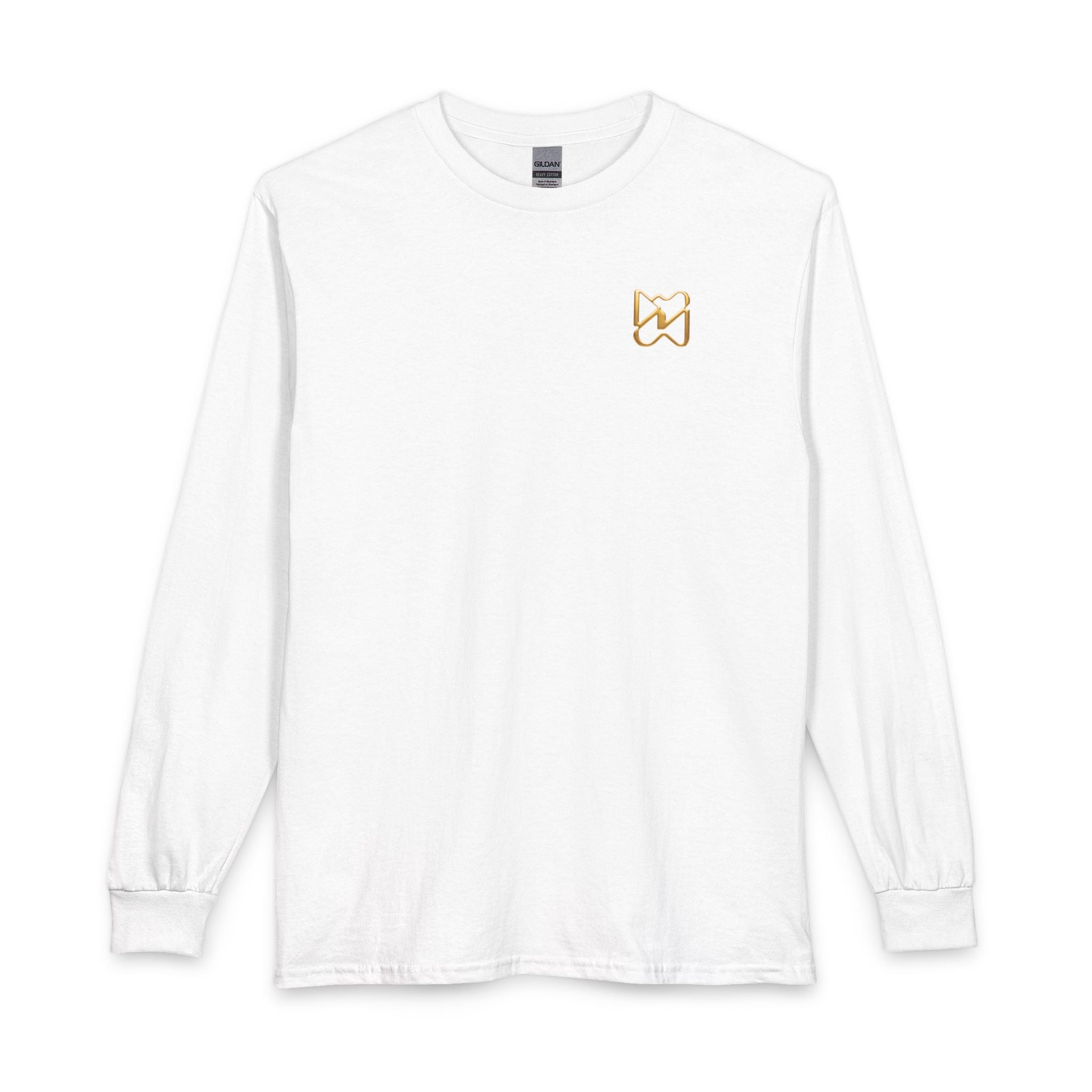 Ninety Minute Women’s Long Sleeve T-Shirt (Black/White, Chest Icon)