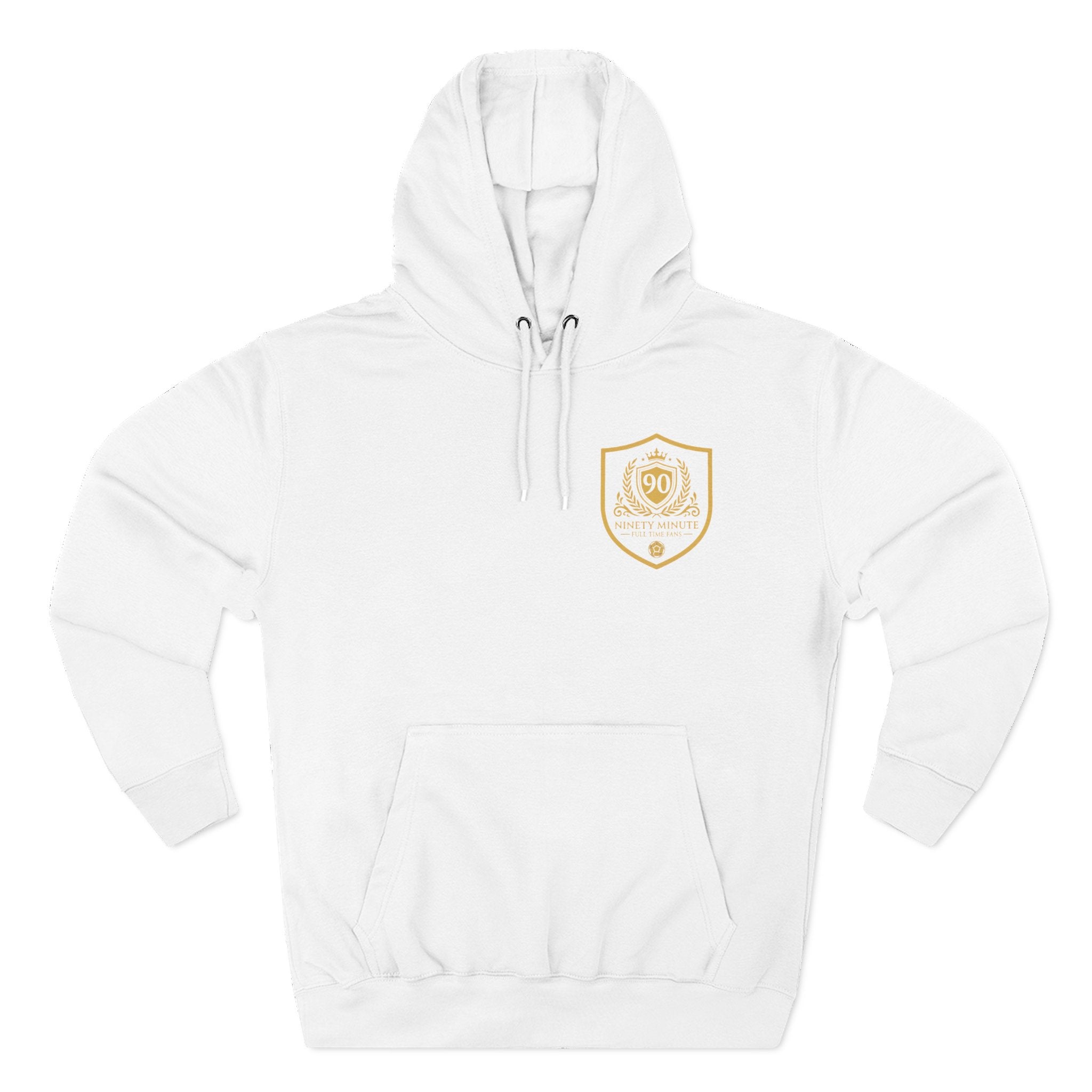 Minimal Gold Crest Hoodie | Shield Emblem Pullover