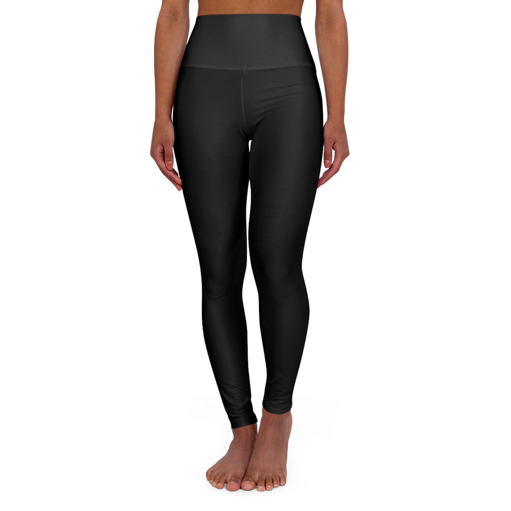 Ninety Minute High-Waisted Yoga Leggings – Women’s Back Logo (Black)