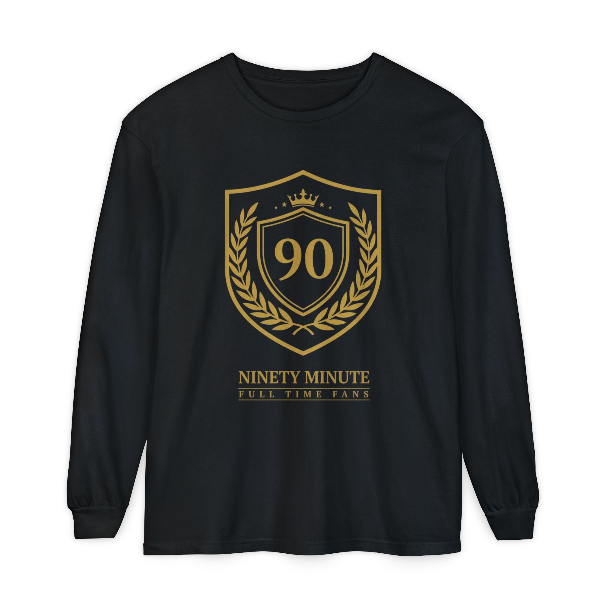 90 Laurel Crest Shield Long Sleeve Shirt | Anniversary Emblem