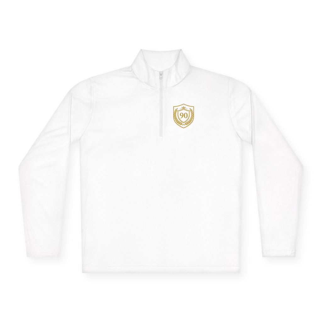 Ninety Minute — Gold Crest Quarter-Zip Pullover | Unisex Athletic Top