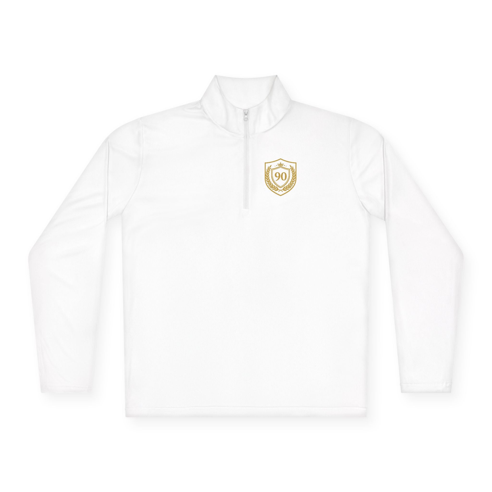 Ninety Minute — Gold Crest Quarter-Zip Pullover | Unisex Athletic Top