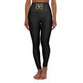 Ninety Minute High-Waisted Yoga Leggings – Women’s Front Logo (Black)