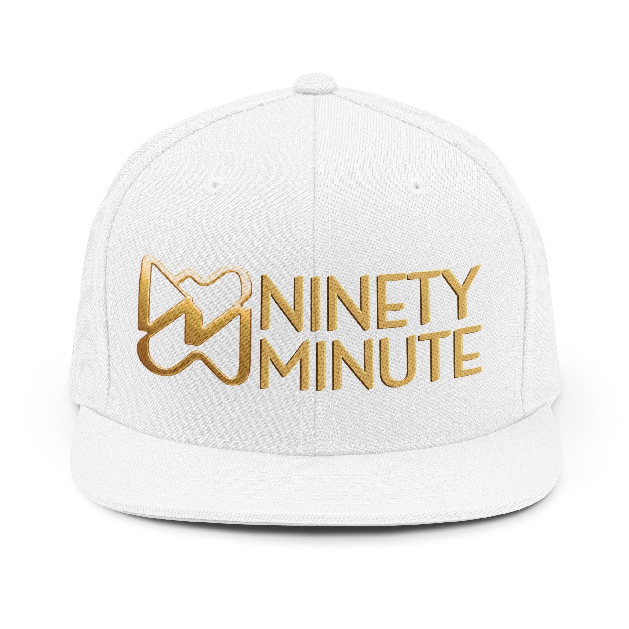 Ninety Minute Unisex Snapback Hat (Black/White)