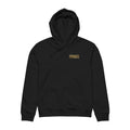 Ninety Minute Men’s Organic Mid-Weight Hoodie (Black/White, Chest Logo)