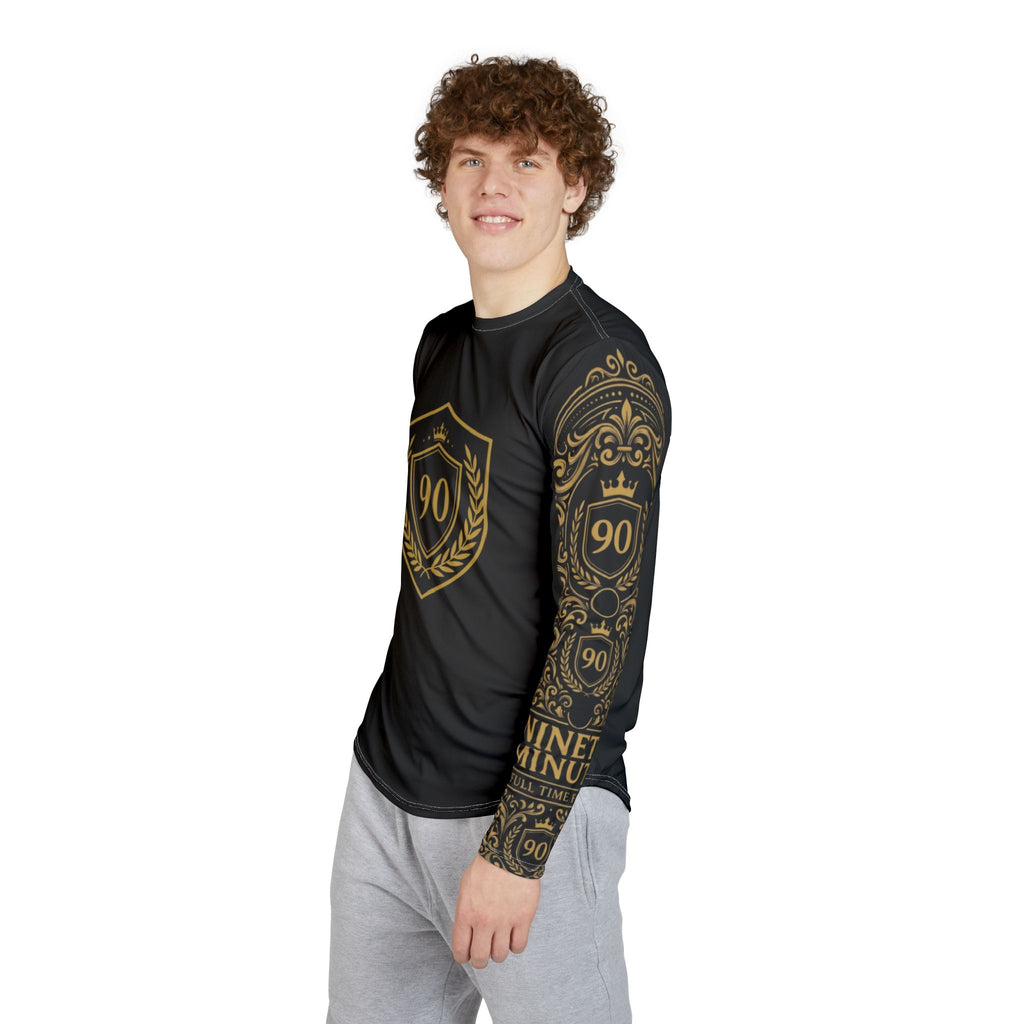 Gold Laurel 90 Crest Long Sleeve Shirt | UV Protection, All-Over Print