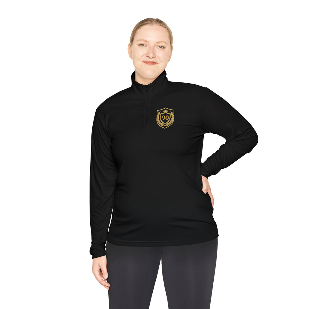 Ninety Minute — Gold Crest Quarter-Zip Pullover | Unisex Athletic Top