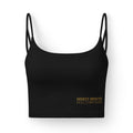 Ninety Minute Full Time Fans Women's Luxe Bra — Minimal Black Crop Bralette