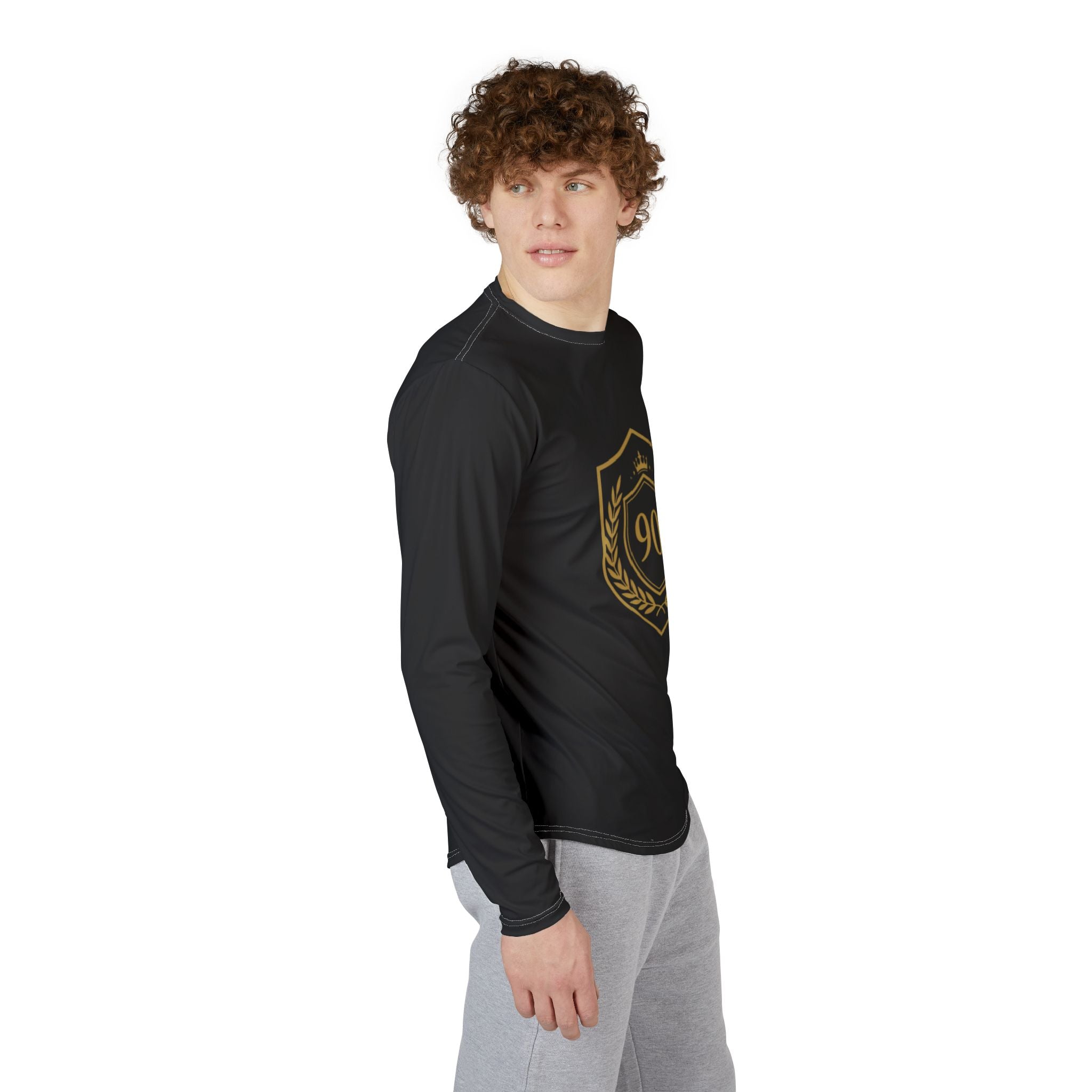 Gold Laurel 90 Crest Long Sleeve Shirt | UV Protection, All-Over Print