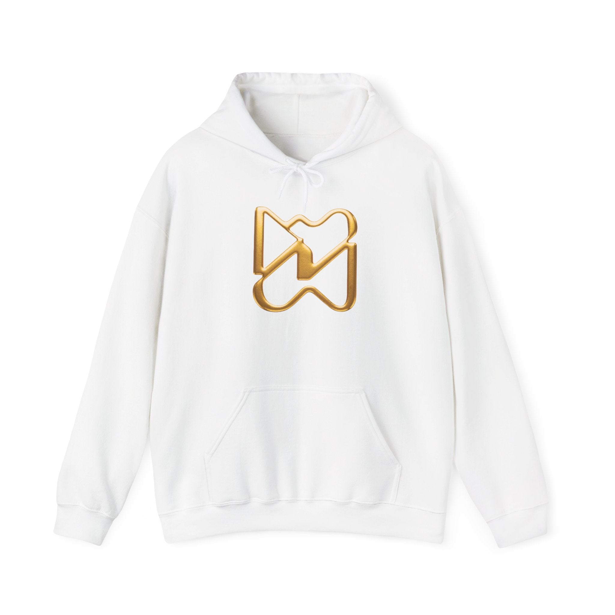 Ninety Minute Heavy Blend™ Pullover Hoodie – Women’s Emblem (Black/White)