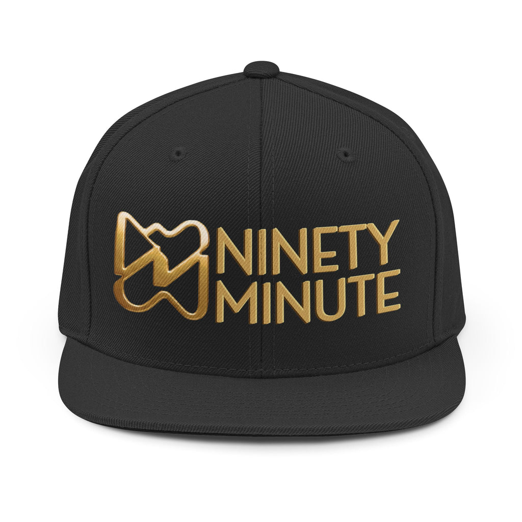 Ninety Minute Unisex Snapback Hat (Black/White)