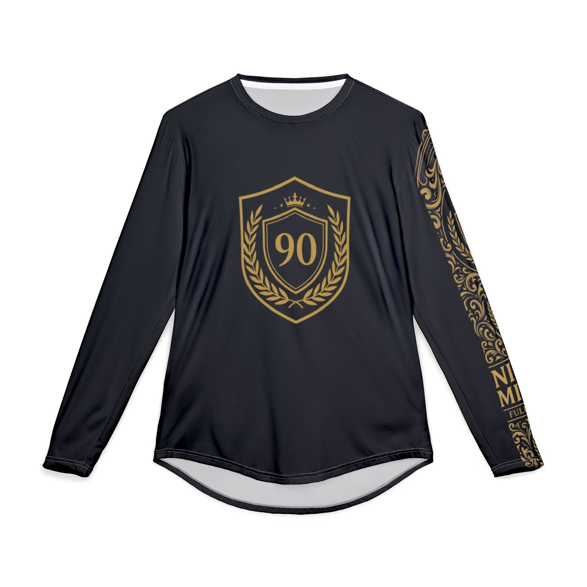 Gold Laurel 90 Crest Long Sleeve Shirt | UV Protection, All-Over Print
