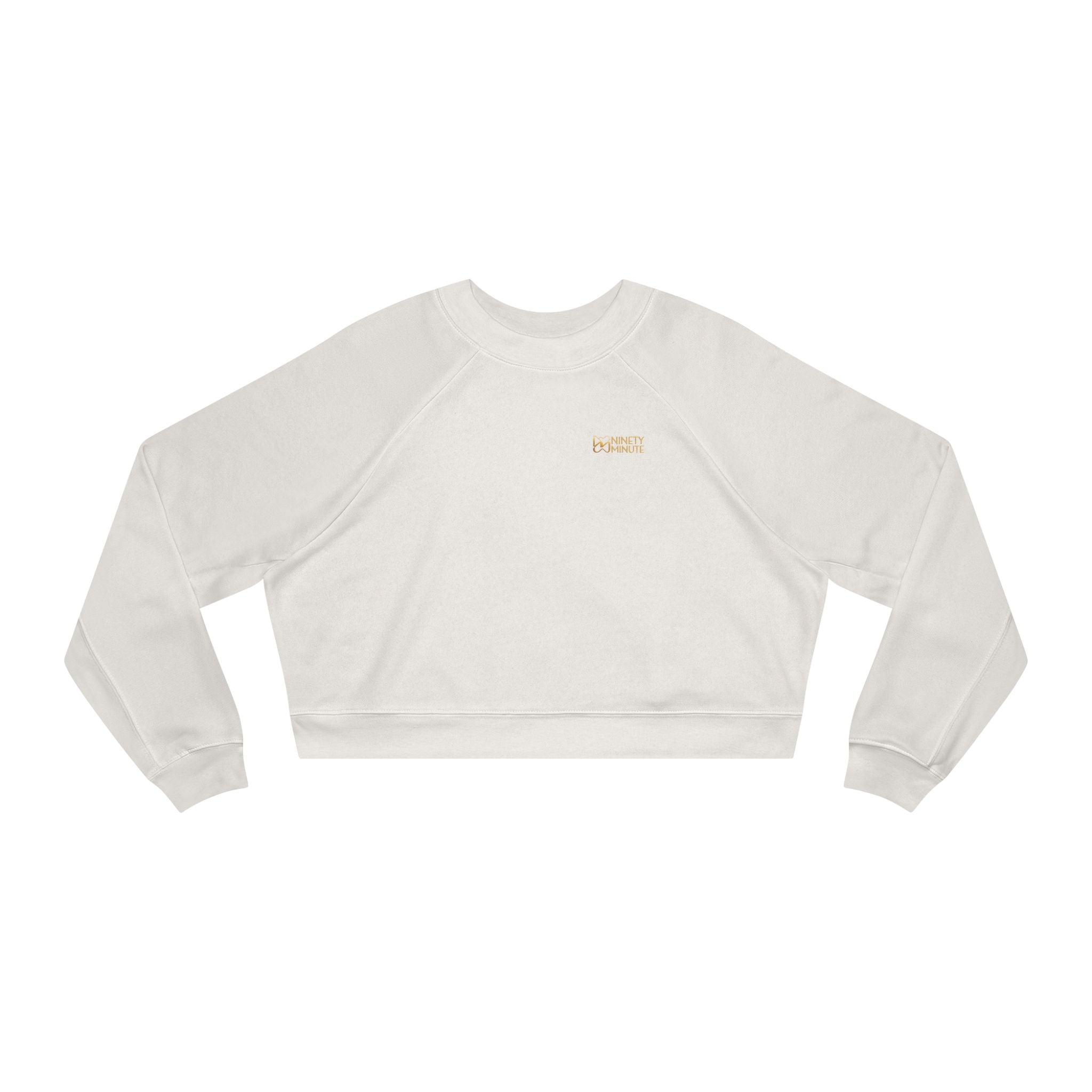 Ninety Minute Women’s Cropped Fleece Pullover (Black/Oatmeal)