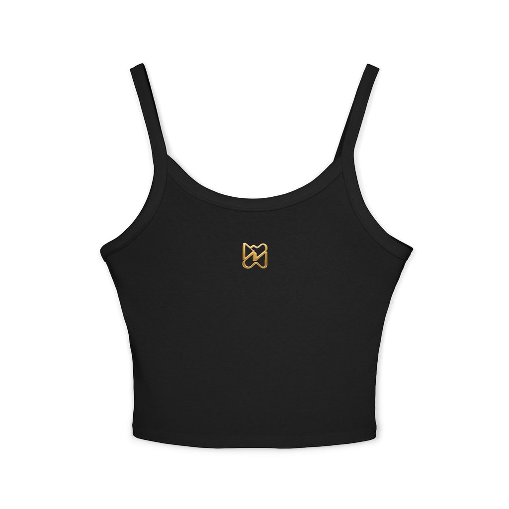 Ninety Minute Women’s Spaghetti Strap Tank Top (Black/White, Small Icon)
