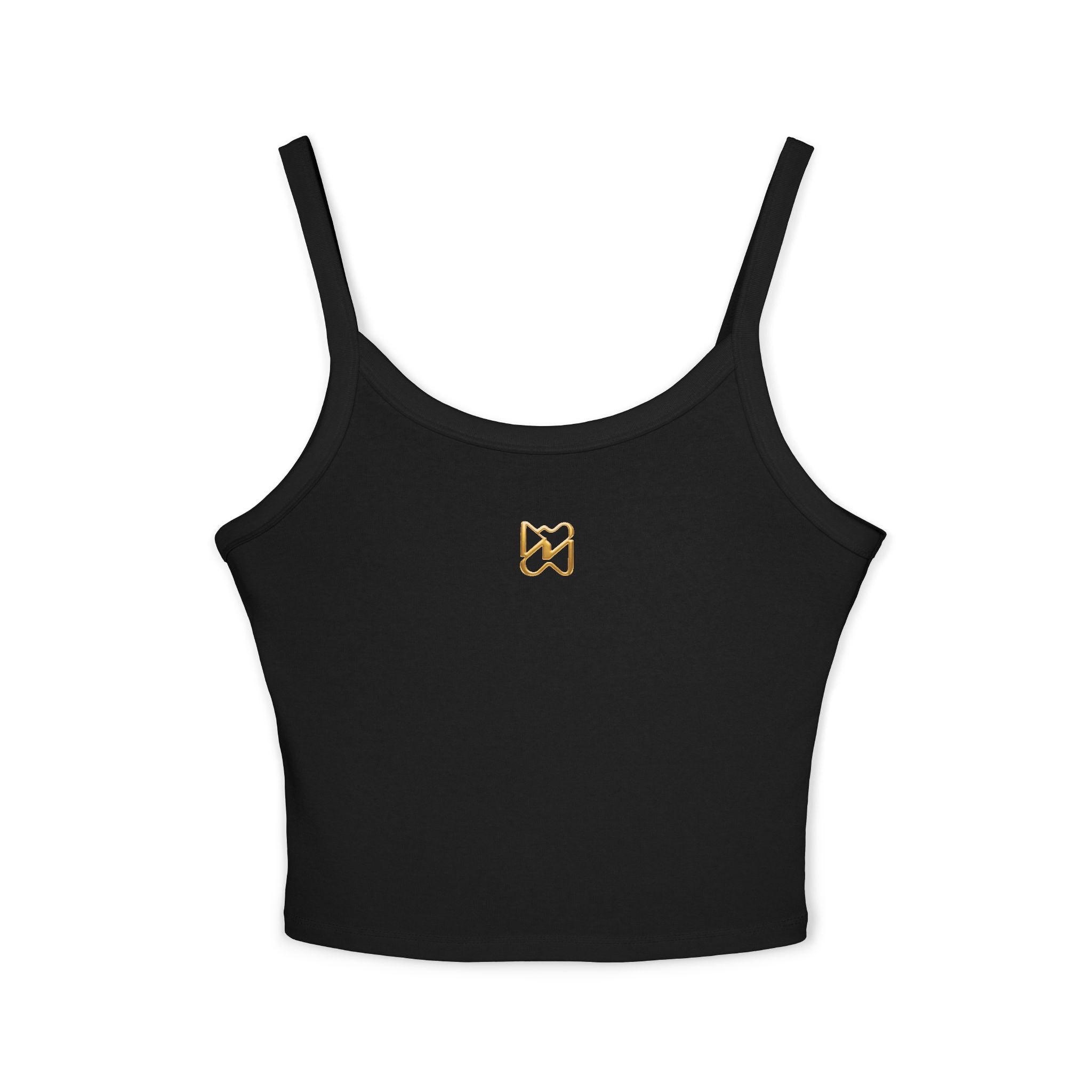 Ninety Minute Women’s Spaghetti Strap Tank Top (Black/White, Small Icon)