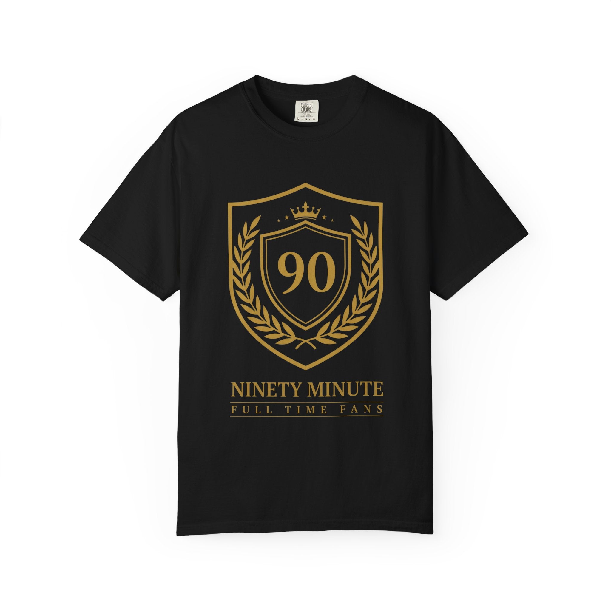 Ninety Minute Crest T-Shirt | Soccer Fan 90 Minutes Full Time Fans