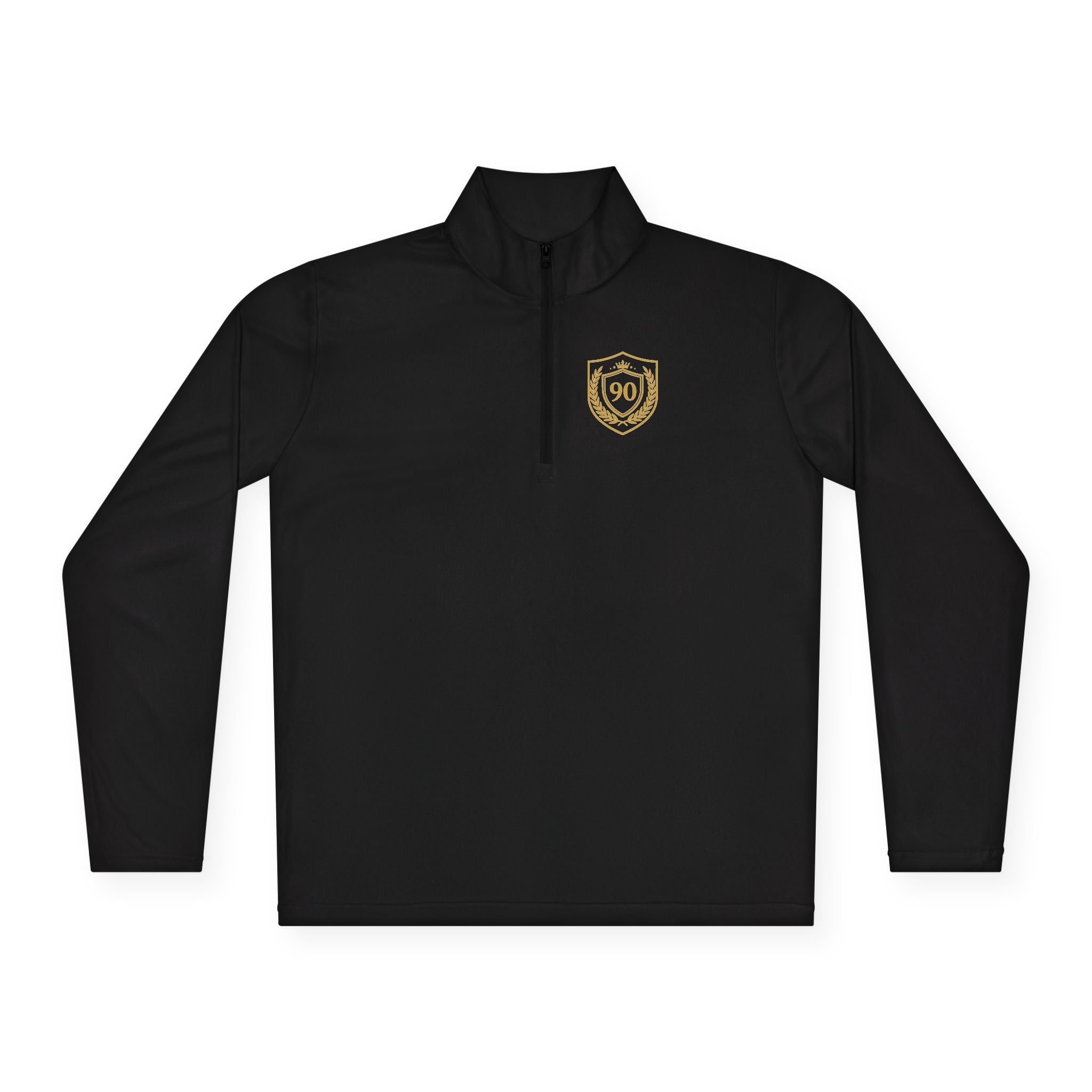 Ninety Minute — Gold Crest Quarter-Zip Pullover | Unisex Athletic Top