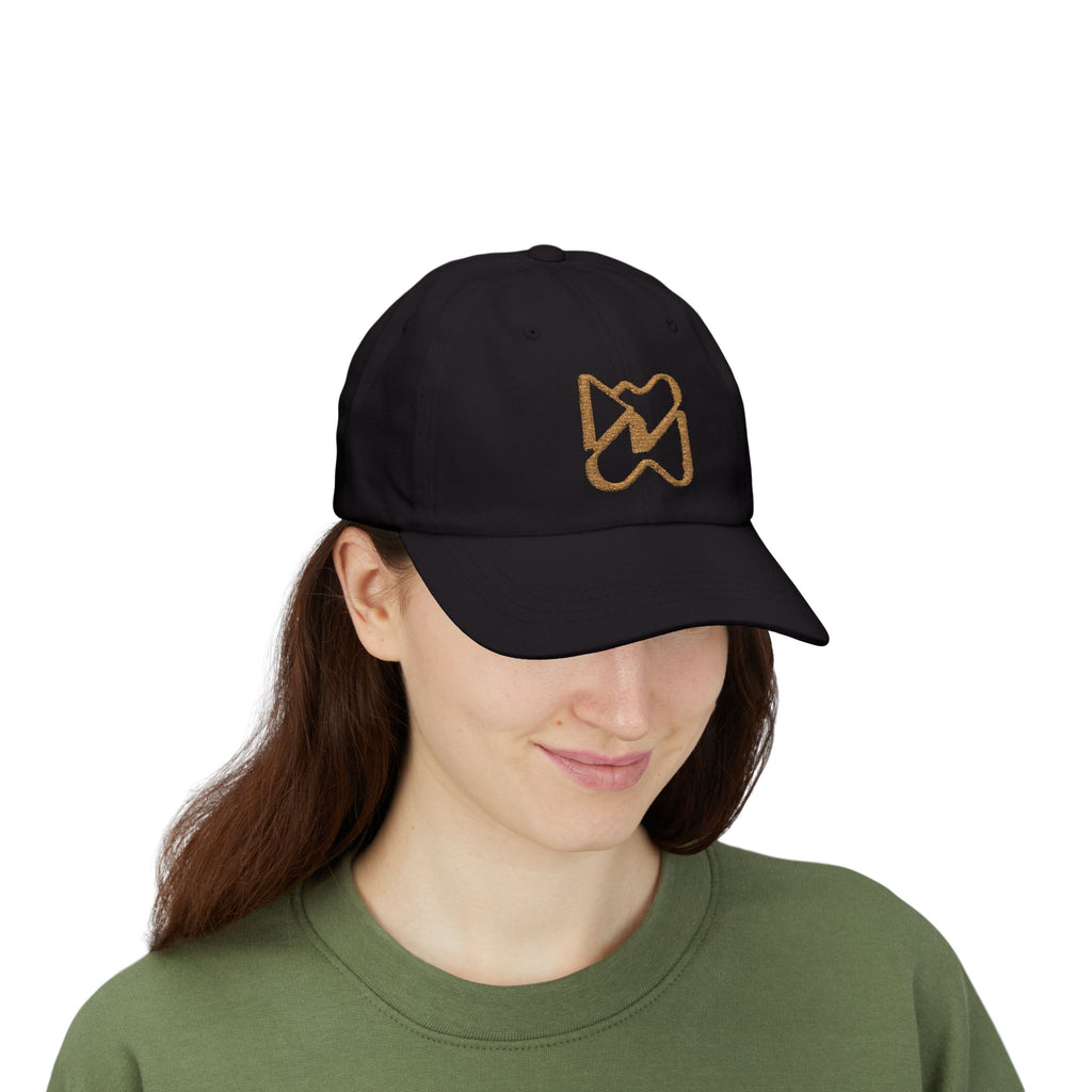 Ninety Minute Classic Dad Cap (Black/White)