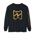 Ninety Minute Full Time Fans Long Sleeve Tee – Men’s Garment-Dyed (Black/White)