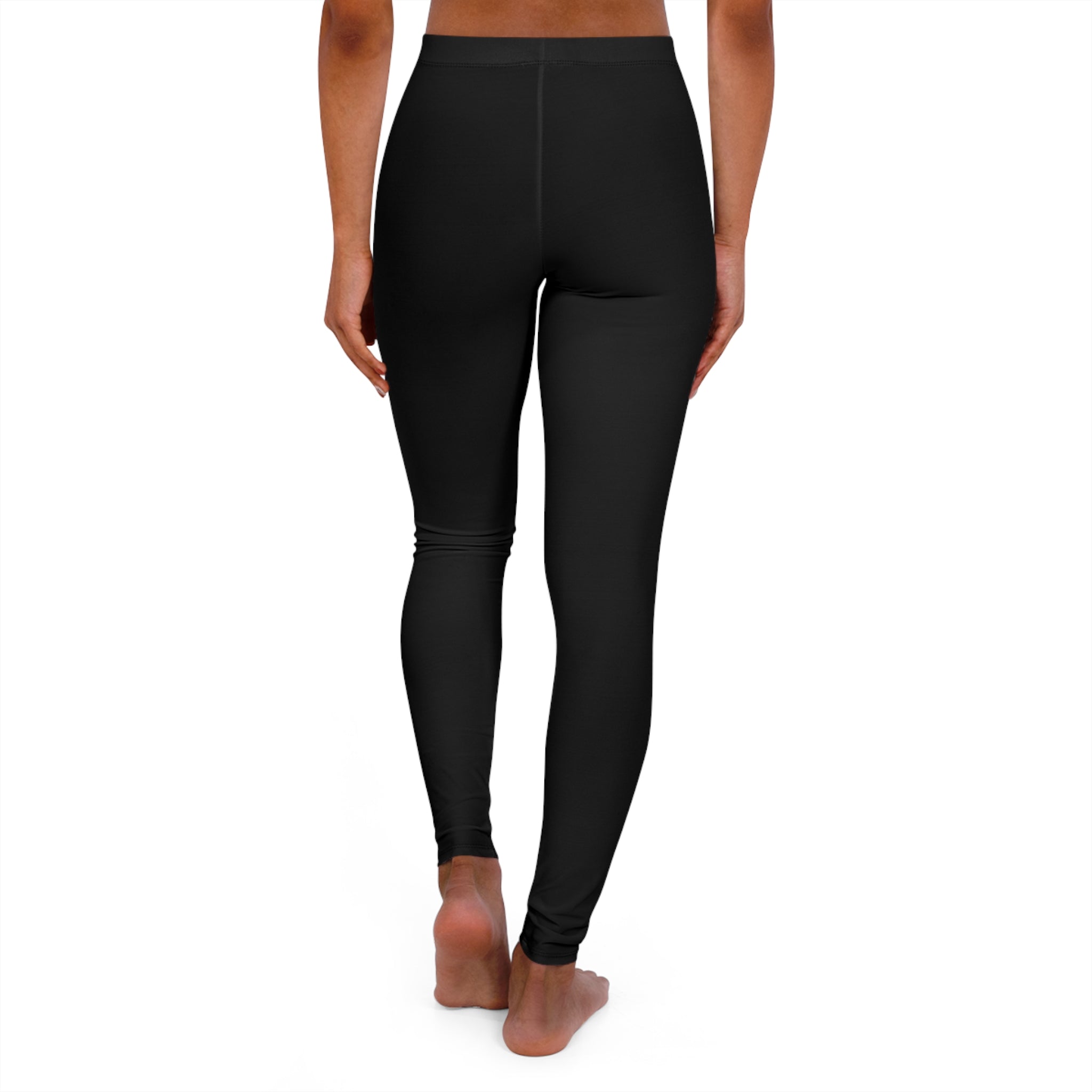 Ninety Minute | Gold Crest Logo All-Over Print Leggings | Women’s Skinny Fit Active Pants - Black