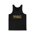 Ninety Minute Men’s Jersey Tank (Black/White, Wordmark)