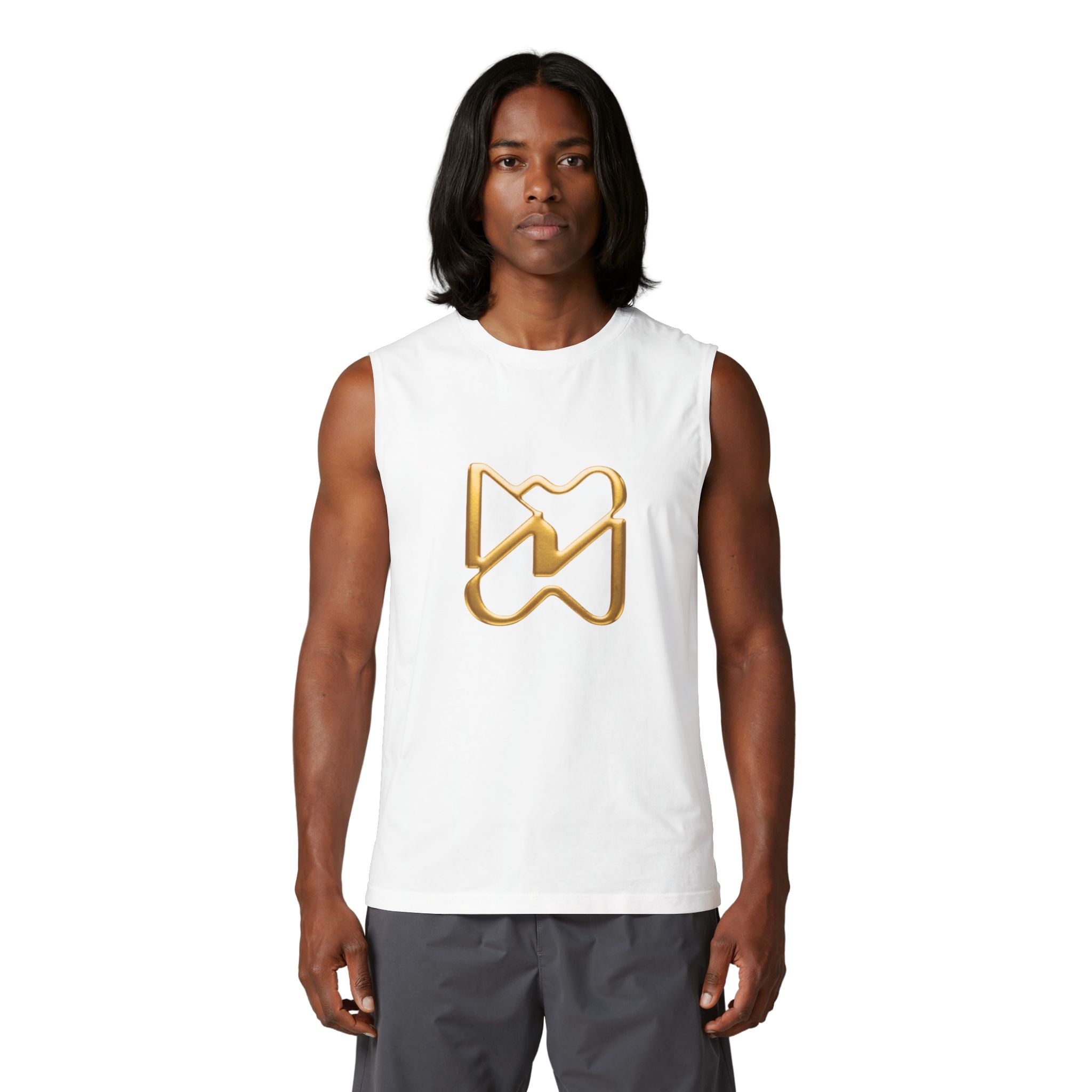 Ninety Minute Men’s Jersey Muscle Tank (Black/White)