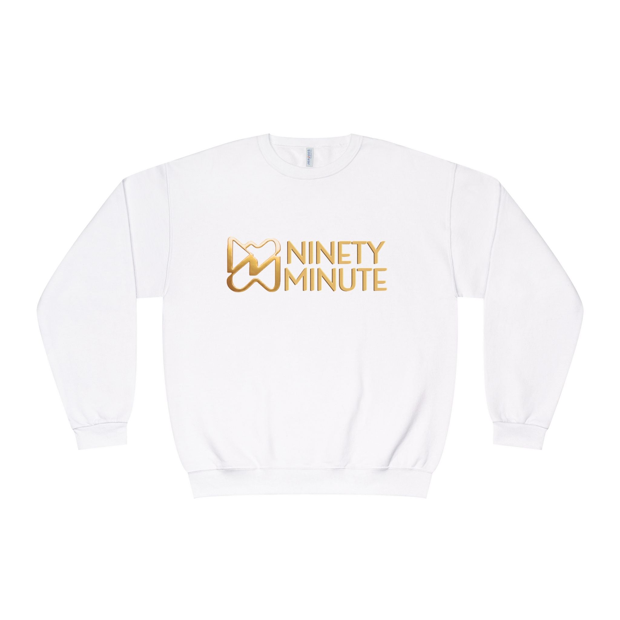 Ninety Minute NuBlend® Crewneck Sweatshirt – Women’s Large Wordmark (Black/White)