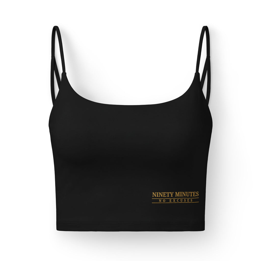 Ninety Minutes, No Excuses Women’s Luxe Bra — Black Crop Bralette