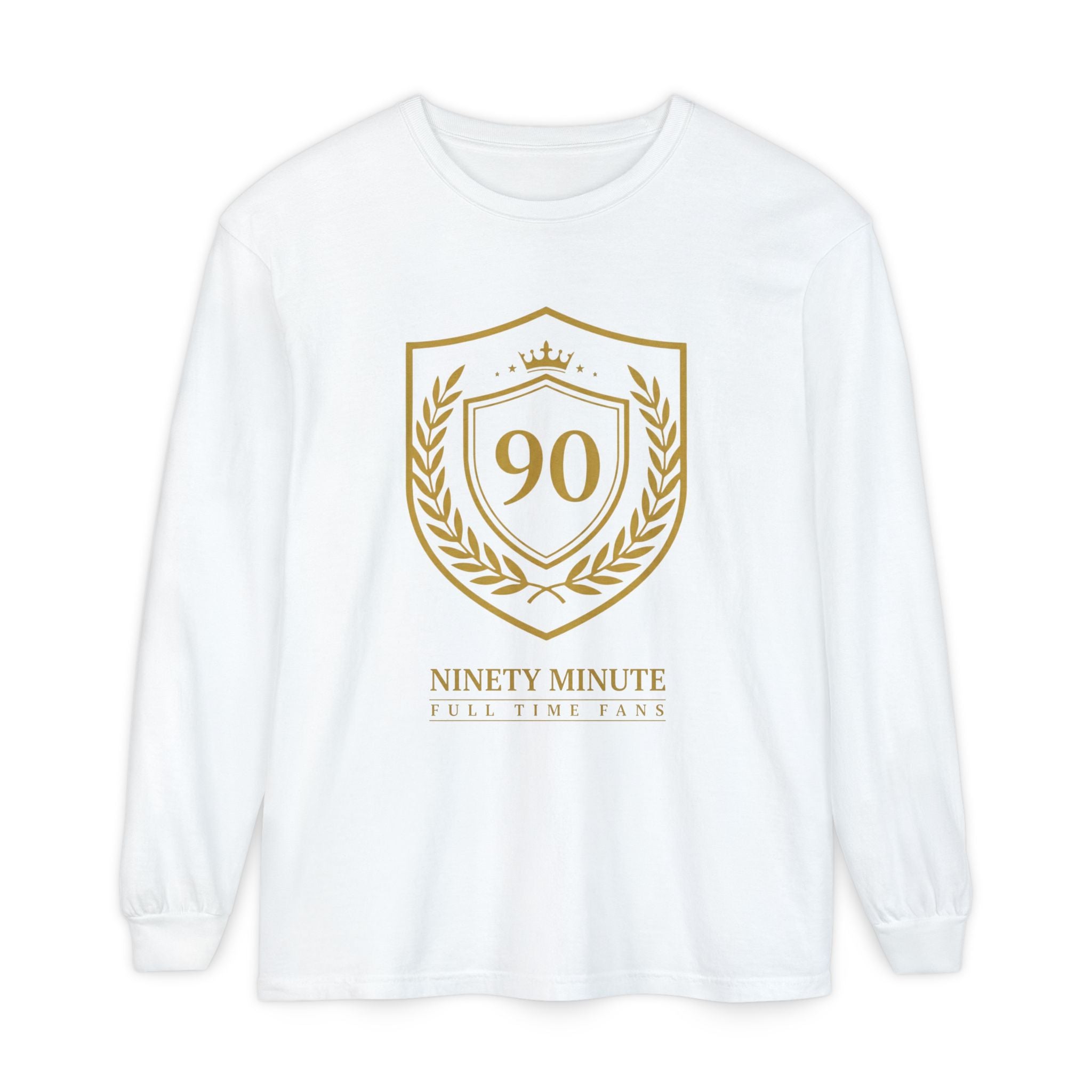 90 Laurel Crest Shield Long Sleeve Shirt | Anniversary Emblem
