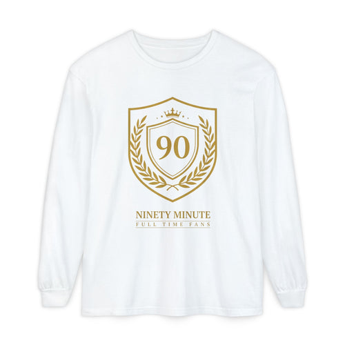 90 Laurel Crest Shield Long Sleeve Shirt | Anniversary Emblem