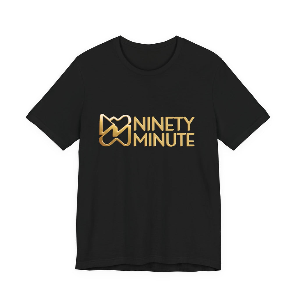 Ninety Minute Jersey Short Sleeve Tee – Women’s Large Wordmark (Black/White)