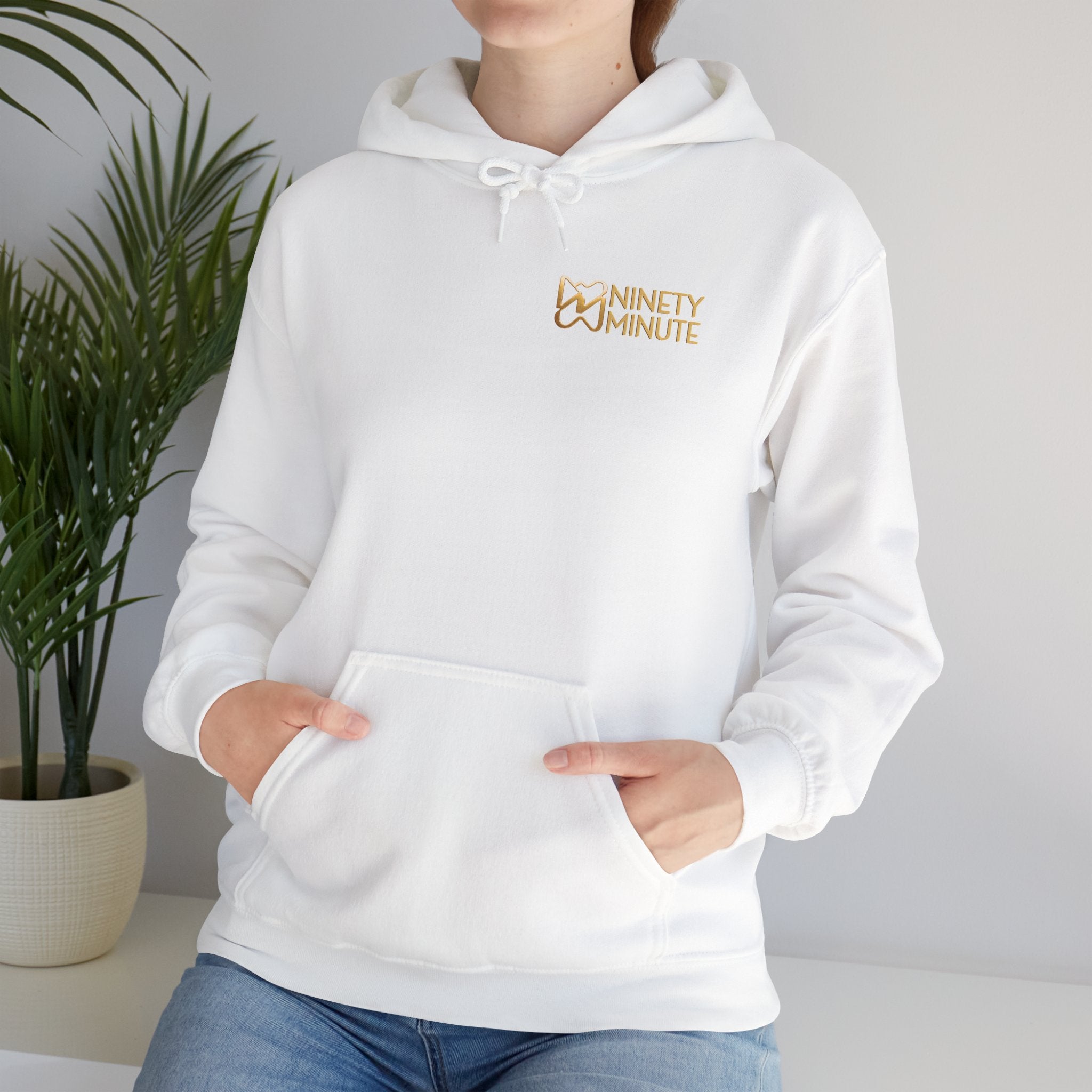 Ninety Minute Heavy Blend™ Pullover Hoodie – Women’s (Black/White)