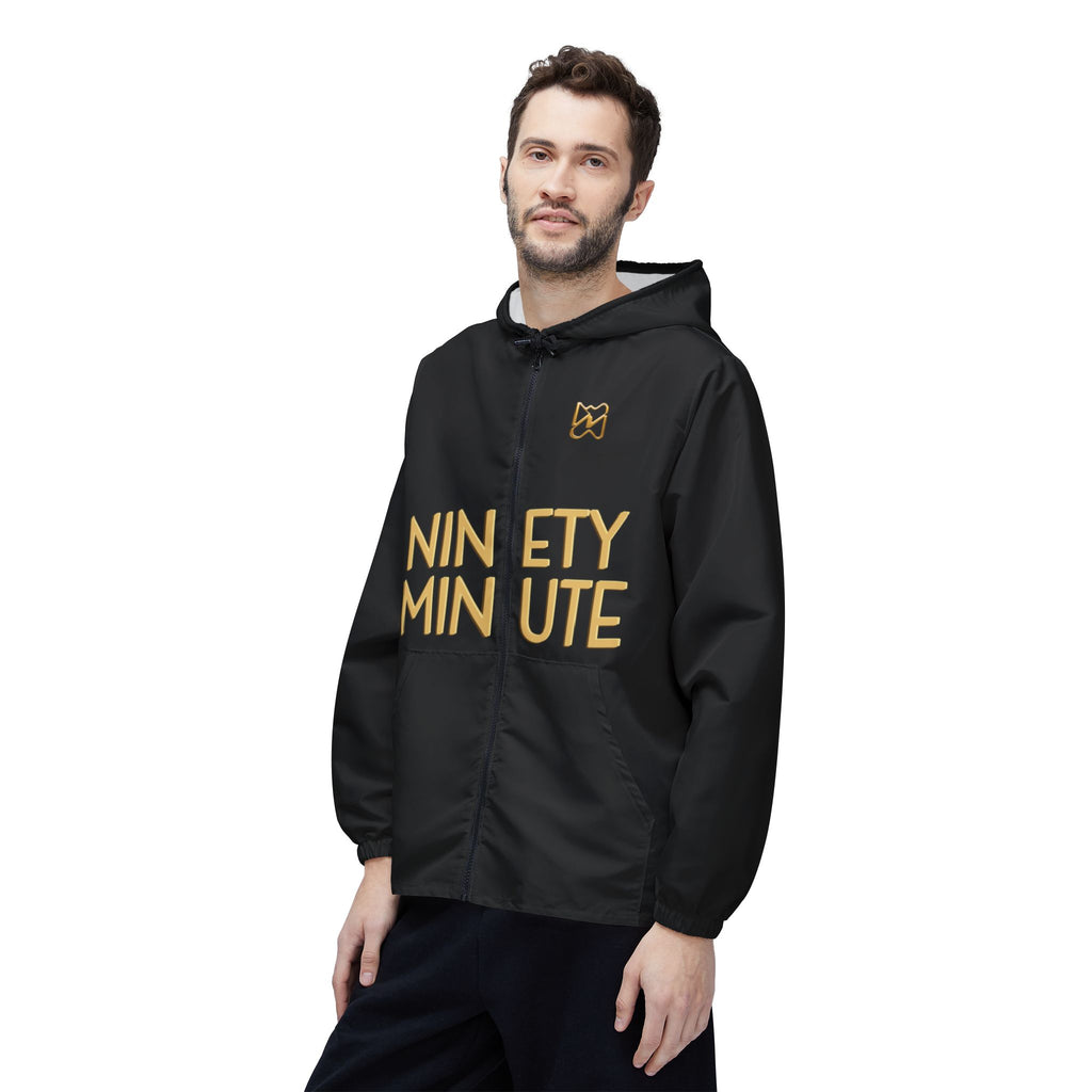 Ninety Minute Men’s Windbreaker Jacket (Black)