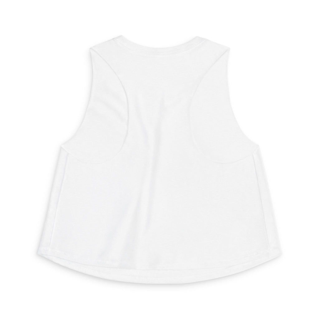Ninety Minute | Gold Crest Logo Muscle Crop Tank | Women’s Sleeveless Top