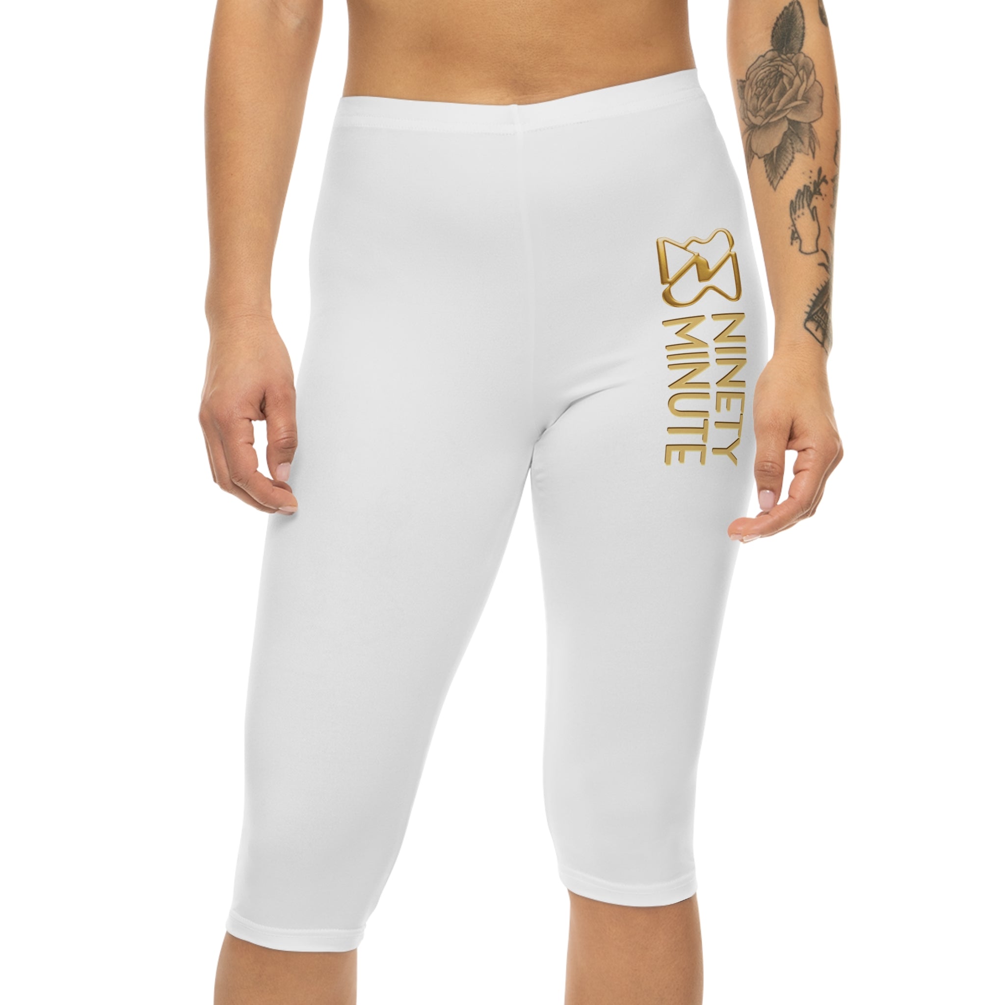 Ninety Minute Capri Leggings – Women’s Mid-Rise (White)