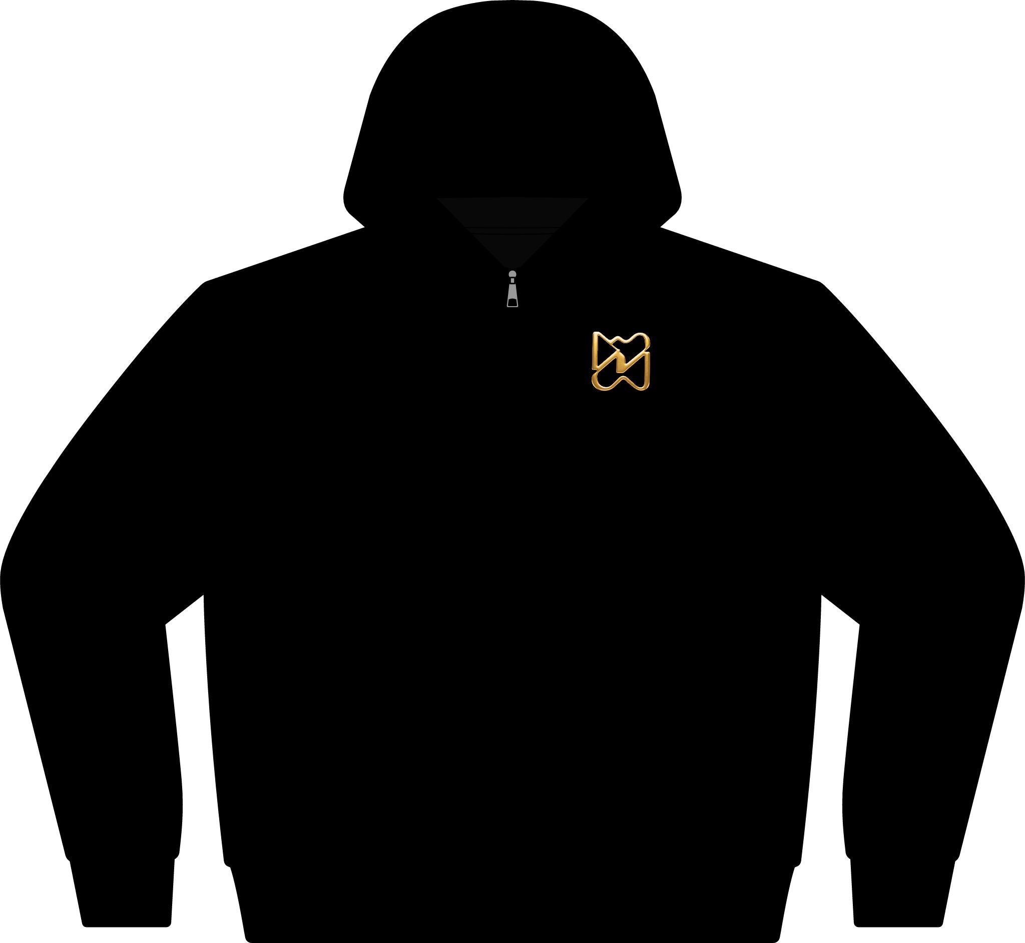 Ninety Minute 10oz Full-Zip Hoodie – Men’s Small Emblem (Black)