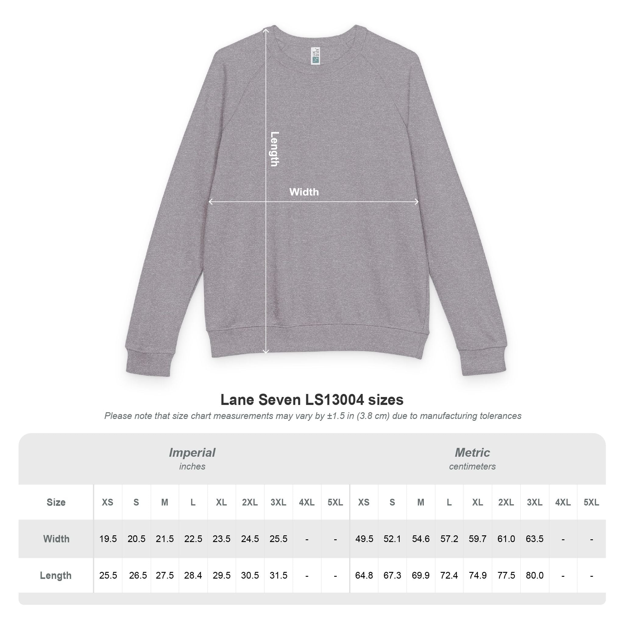Ninety Minute French Terry Raglan Crewneck – Men’s Large Wordmark (Black)