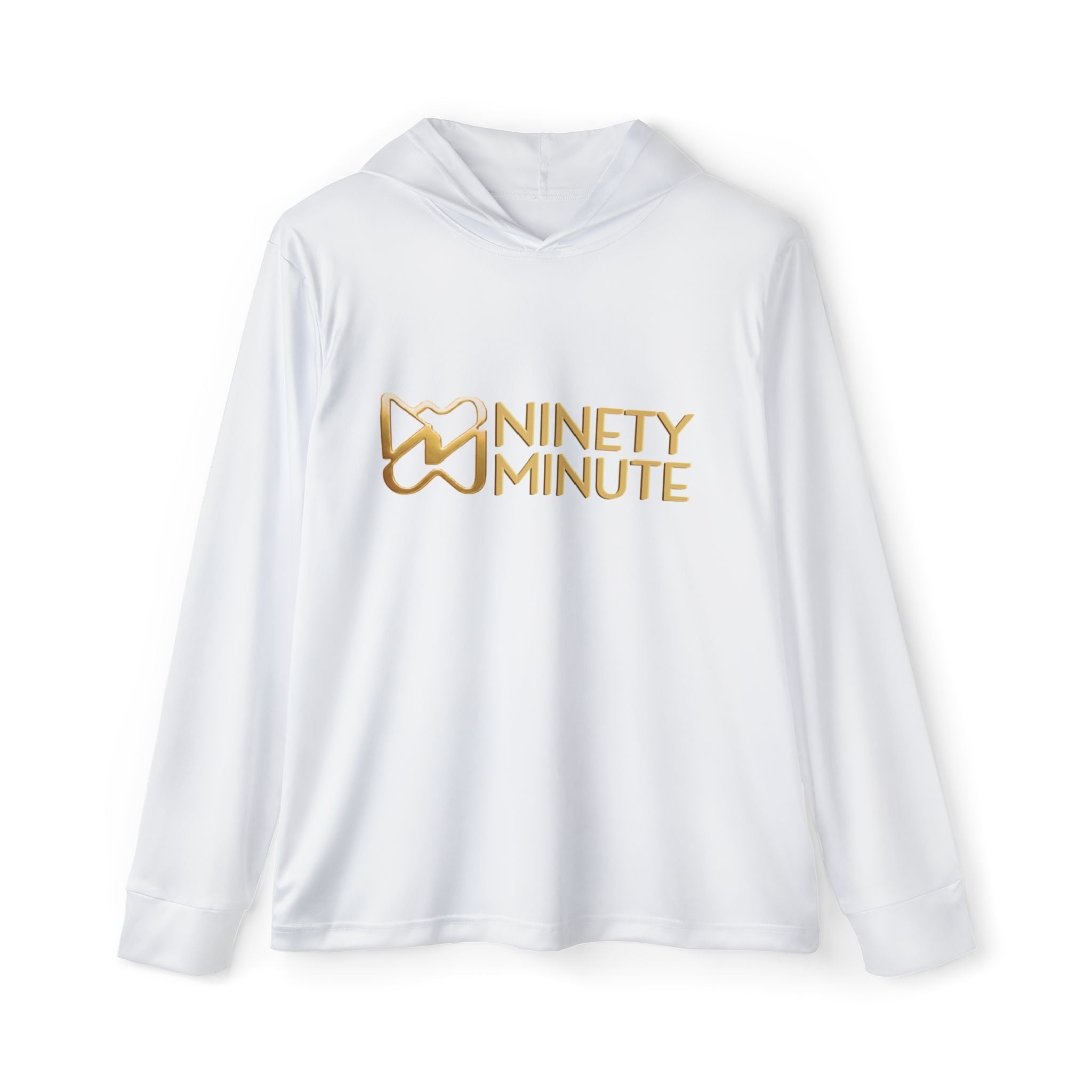 Ninety Minute Men’s Sports Warmup Hoodie (White)