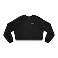 Ninety Minute Women’s Cropped Fleece Pullover (Black/Oatmeal)