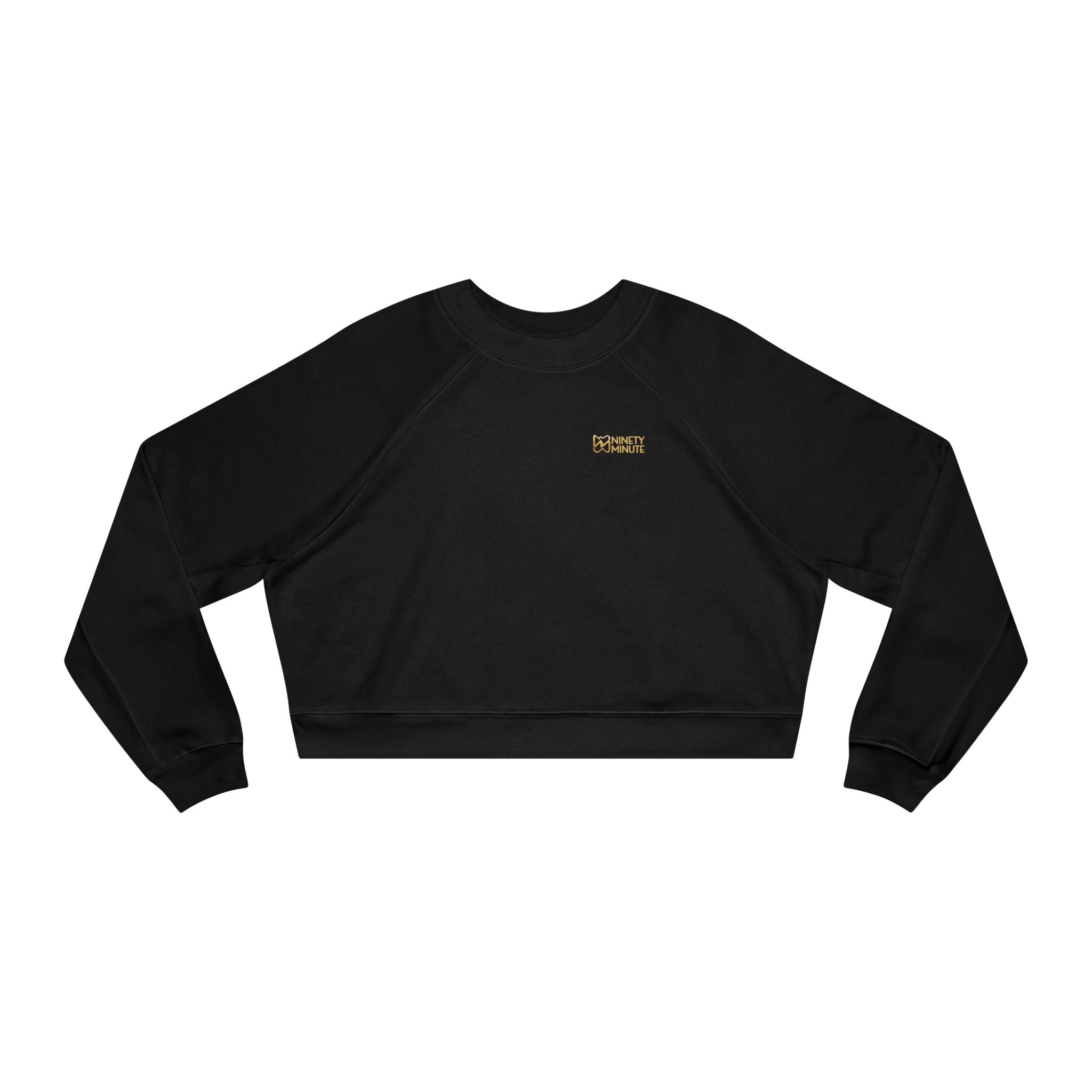 Ninety Minute Women’s Cropped Fleece Pullover (Black/Oatmeal)