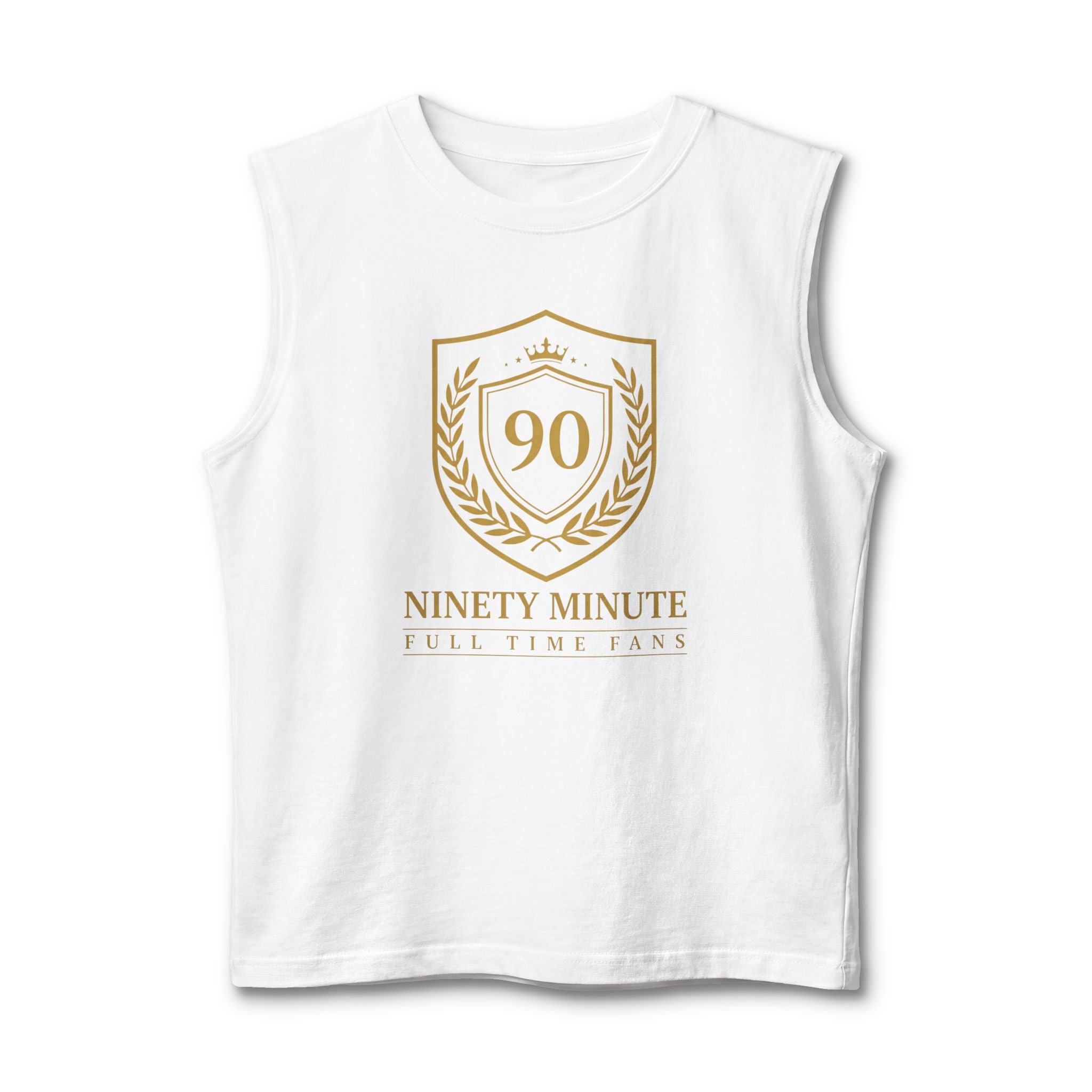 Ninety Minute Crest 90 Muscle Tank | Sports Soccer Training Tee