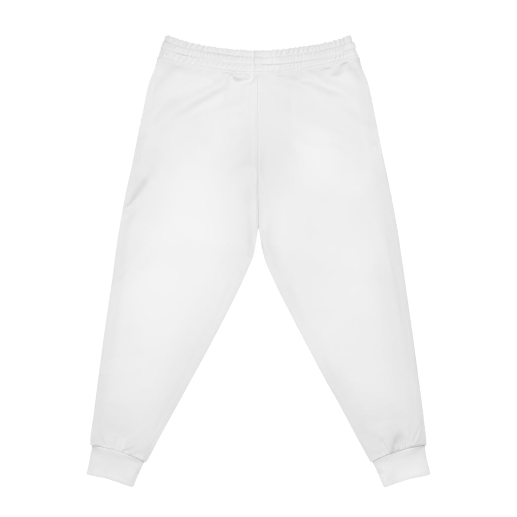 Ninety Minute — Full Shield Badge Athletic Joggers | White