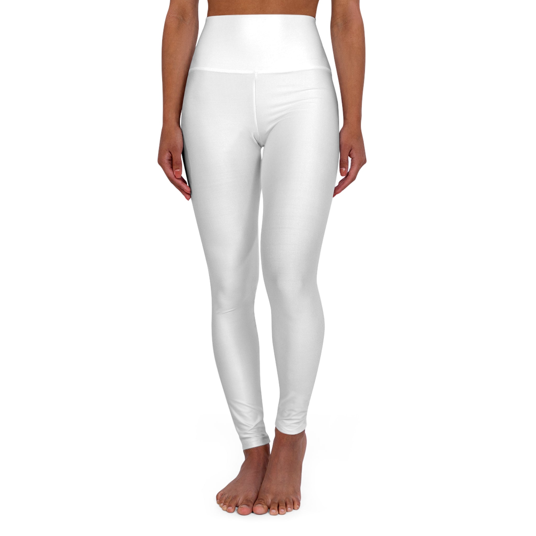 Ninety Minute High-Waisted Yoga Leggings – Women’s Back Logo (White)