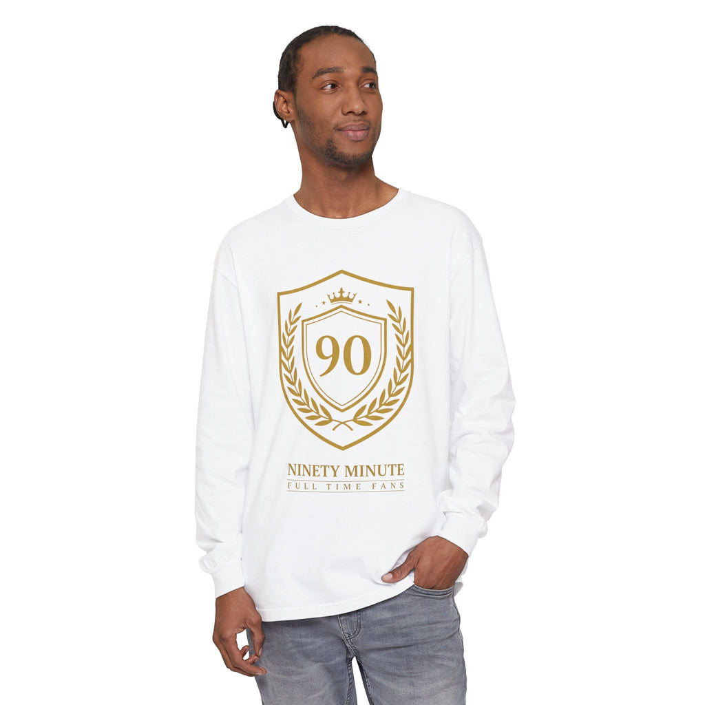 90 Laurel Crest Shield Long Sleeve Shirt | Anniversary Emblem - Men