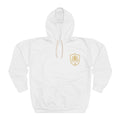 Ninety Minute — Gold Crest Pullover Hoodie | White